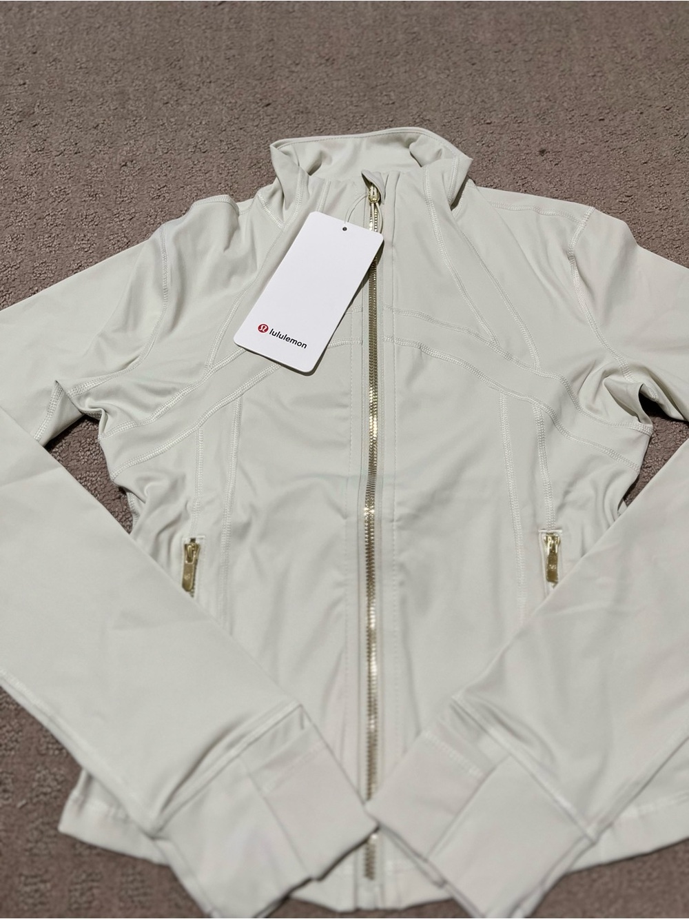 lululemon athletica Cream Lightweight Bomber Jacket